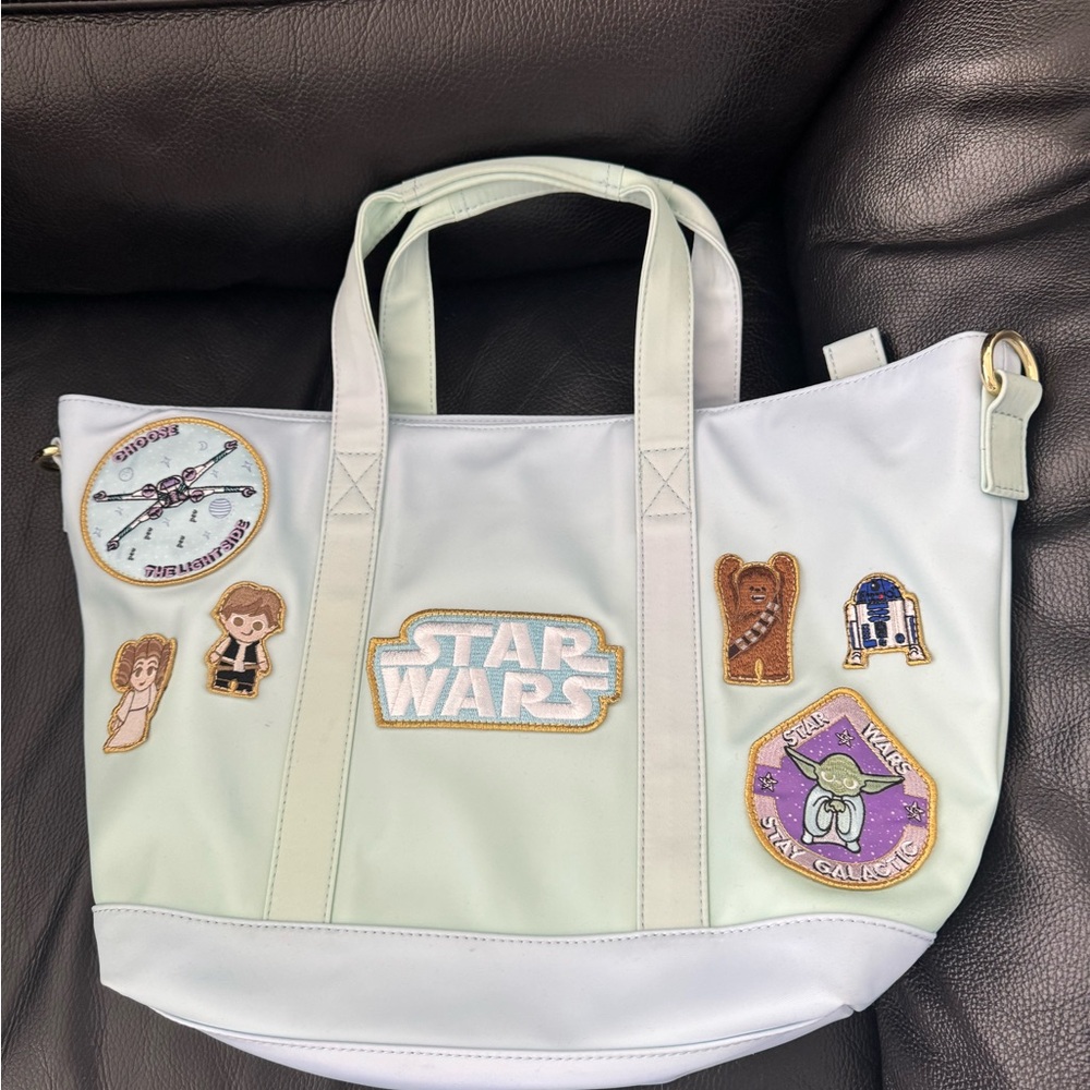Stoney Clover Lane Star Wars White and Cream Tote Bag